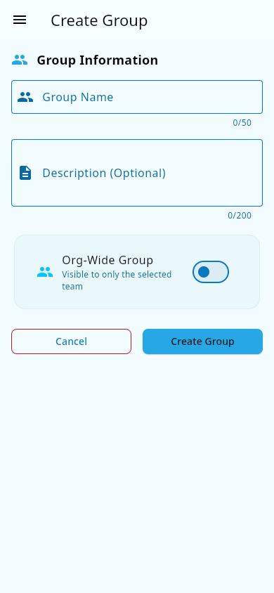 Group create form