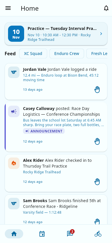 Admin home dashboard