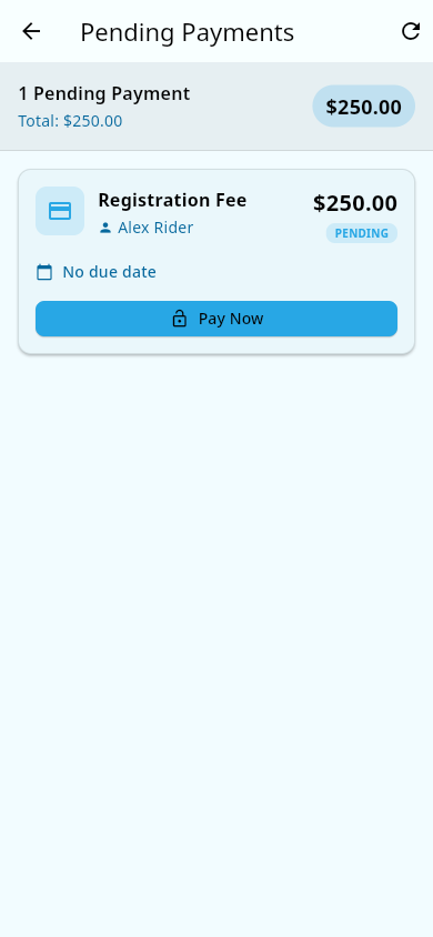 Failed payment with retry